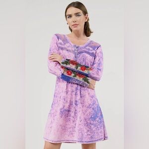 NWT‎ Aratta Under The Moonlight Tunic XL Clematis Blue